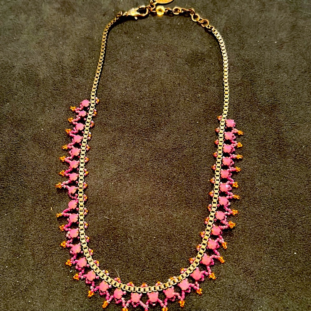 Beautiful Crystal necklace made by Satellite Jewelry of Paris